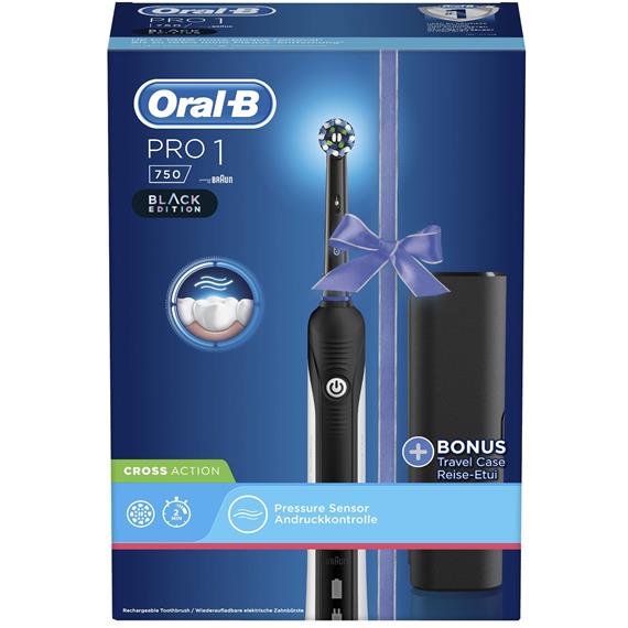 Braun Oral-B Pro1 750 Cepillo Dental Negro (D16.513)