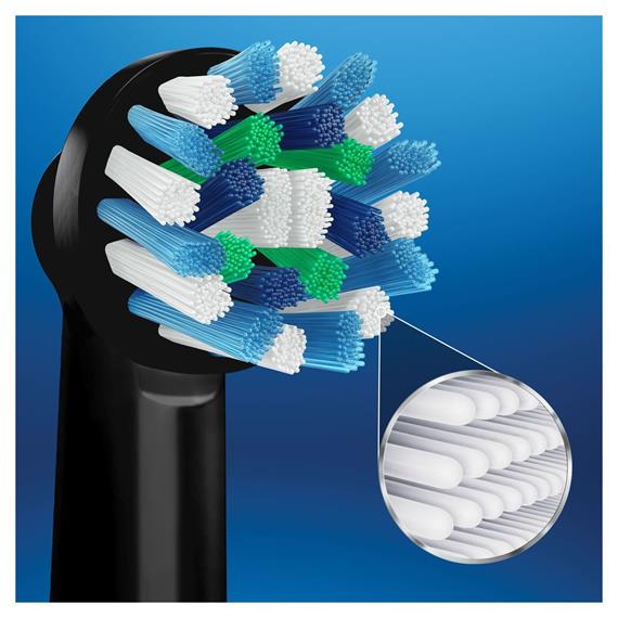 Braun Oral-B 2 Cabezales de Recambio Cross Action Black Edition (EB50BRB-2)