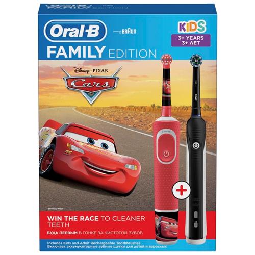 Braun Oral-B Pack Familiar Cars Cepillo Eléctrico (D16.513.1U + D100.410.2K)
