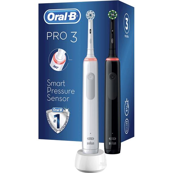 Braun Oral-B Pro 3 3900 Pack 2 Cepillos Electricos (D505.523.3H)