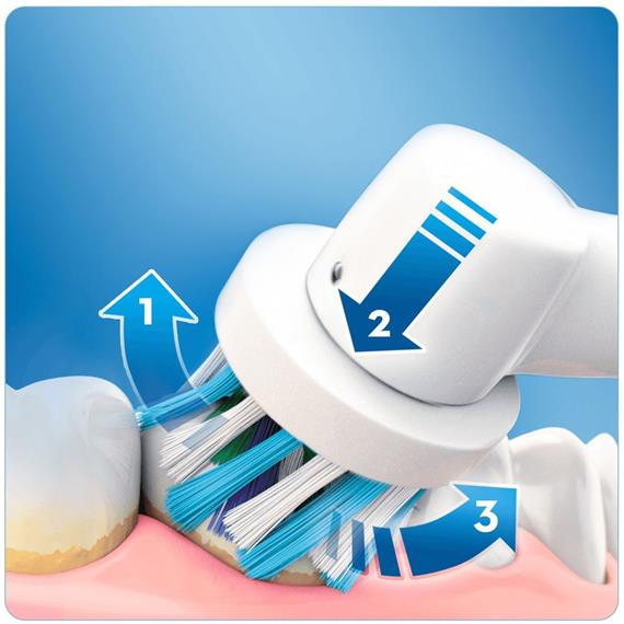 Braun Oral-B Cepillo Pro770 3D White + 2 Cabezales (D16.524.1U)