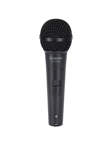 BOYA BY-BM58 Micrófono vocal de mano con cable XLR