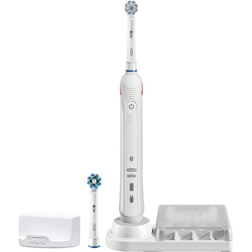 Braun Oral-B Cepillo Pro Smart 4 4000 Bluetooth  Blanco con Estuche de Viaje (D601.525.3P)