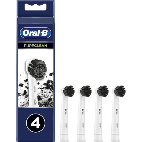 Braun Oral-B 4 Cabezales de Recambio Pure-Clean Charcoal Carbón (EB20CH-4)