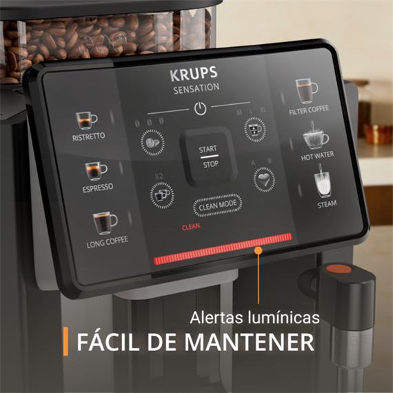 Krups EA910A10 Cafetera Superautomática 15 Bar 6 Programas