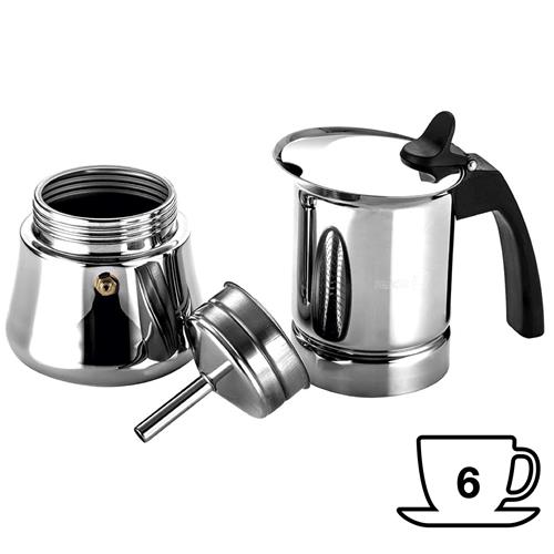 Fagor Etnica Cafetera Italiana de Acero 6 Tazas
