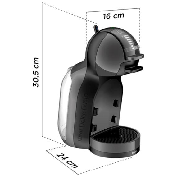 Krups KP1238AS Mini Me Cafetera Dolce Gusto 15 Bar Negra