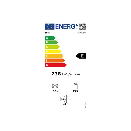Svan SC2601ENF Frigorifico 201x60 N/F Blanco EF.E