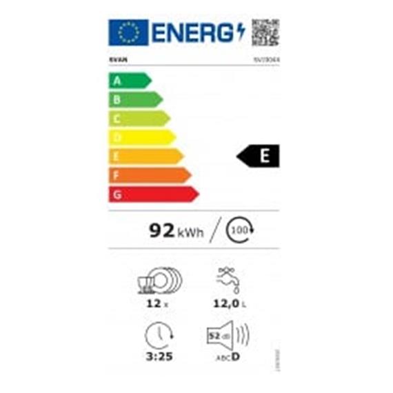 Svan SVJ304X Lavavajillas 60cm 12P A++/E