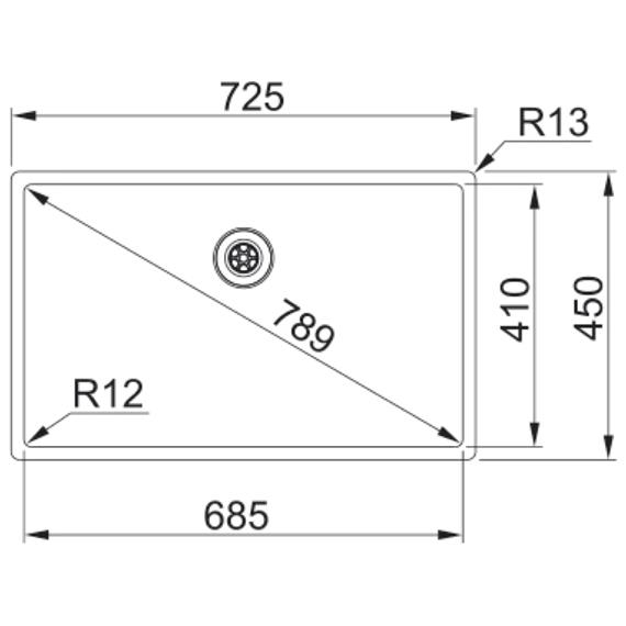 FRANKE BBX 110-68 122.0393.818 FREGADERO