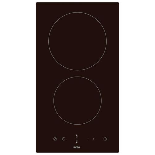 Svan SV2301 Vitrocerámica 2F 50cm Cristal Negro