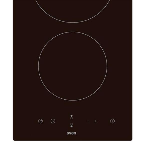 Svan SV2301 Vitrocerámica 2F 50cm Cristal Negro