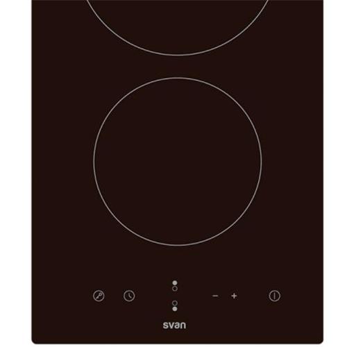 Svan SV2301 Vitrocerámica 2F 50cm Cristal Negro
