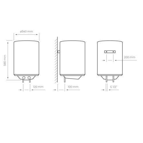 Svan ST3000 Termo electrico Vertical 30L 1500w