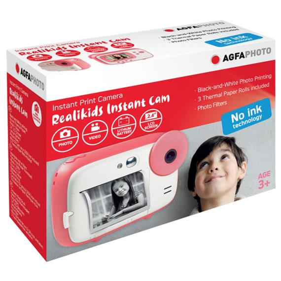 Agfa Cámara Instantánea con papel térmico Rosa