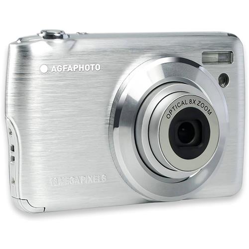 Agfa DC8200 Plata Cámara con 18 Mpx 8x Zoom Recargable