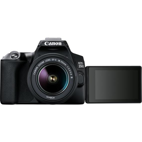 Canon EOS 250D  EF-S 18-55mm DCIII con Funda y Tarjeta