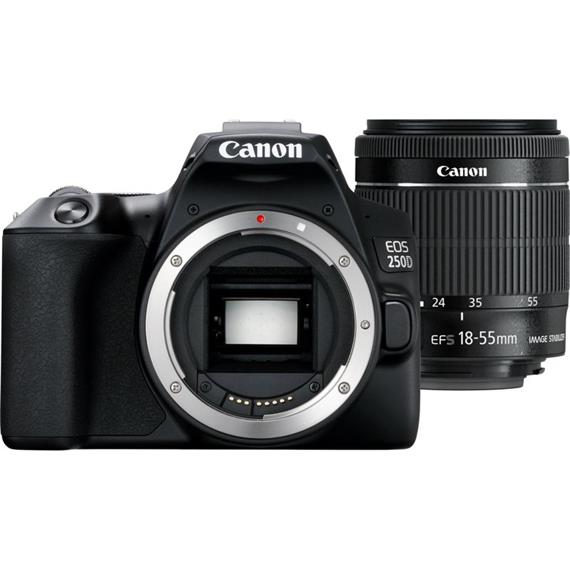 Canon EOS 250D  EF-S 18-55mm DCIII con Funda y Tarjeta