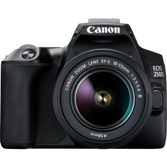 Canon EOS 250D  EF-S 18-55mm DCIII con Funda y Tarjeta