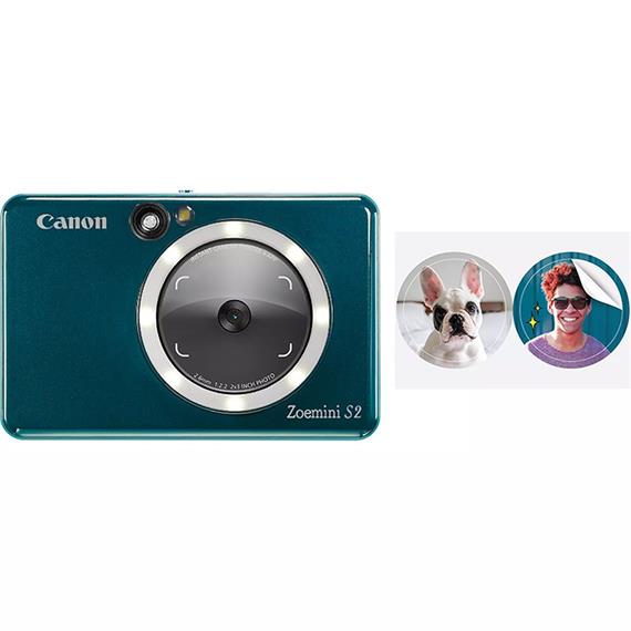 CANON Zoemini S2 Cámara Instantánea verde azulado