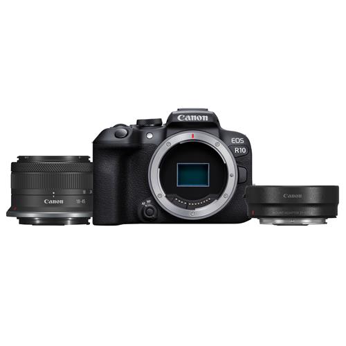 Canon EOS R10 + RF S18-45 S+ Adaptador Ef-Eos R