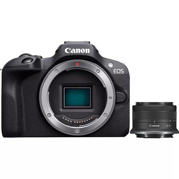 Canon Eos R100+RFS 18-45mm F4.5-6.3 IS STM KIT