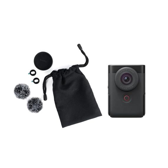 Canon PowerShot V10 Kit Vlogging Avanzado Video Cámara Negra