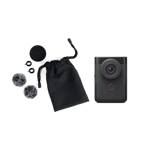 Canon PowerShot V10 Kit Vlogging Avanzado Video Cámara Negra