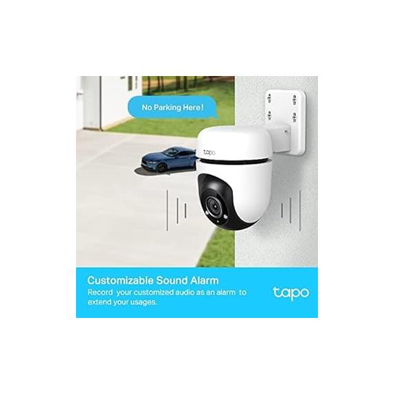 Tp-Link Cámara Vigilancia Exterior Wifi 1080P 360º IP65 (Tapo C500)