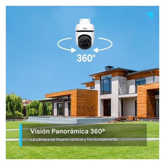 Tp-Link Cámara Vigilancia Exterior Wifi 1080P 360º IP65 (Tapo C500)