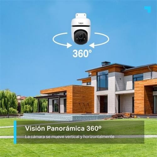 Tp-Link Cámara Vigilancia Exterior Wifi 1080P 360º IP65 (Tapo C500)