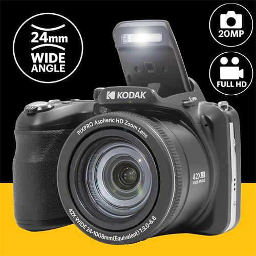 Kodak Pixpro AZ425 Cámara Digital 20Mp y 42x Zoom Negra