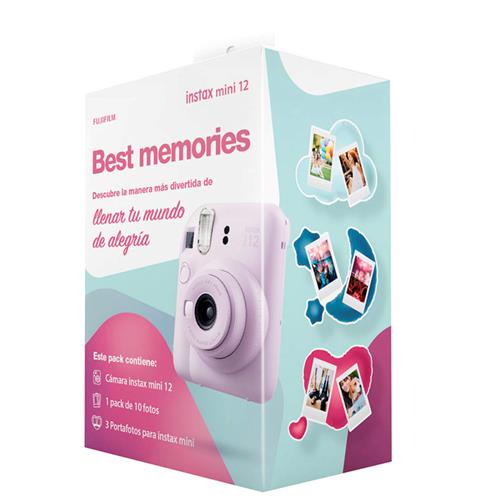 Fujifilm Instax Mini 12 Cámara Instantánea Mint Green + 10 Fotos y 3 Marcos