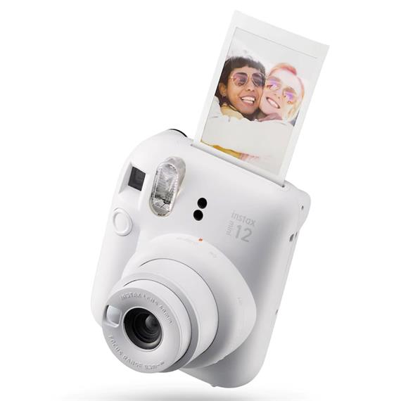 Fujifilm Instax Mini 12 Cámara Instantánea Clay White+ 10 Fotos y 3 Marcos