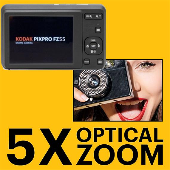 Kodak Pixpro FZ55 Cámara Digital 16 MPx con Batería de Litio Azul