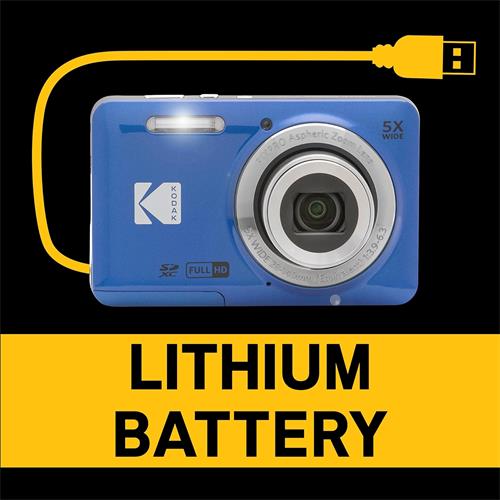 Kodak Pixpro FZ55 Cámara Digital 16 MPx con Batería de Litio Azul