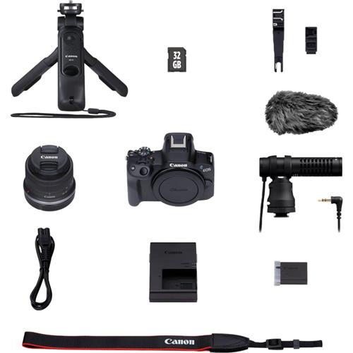 Canon EOS R50 + RF-S 18-45mm F4.5-6.3 IS STM Creator Kit