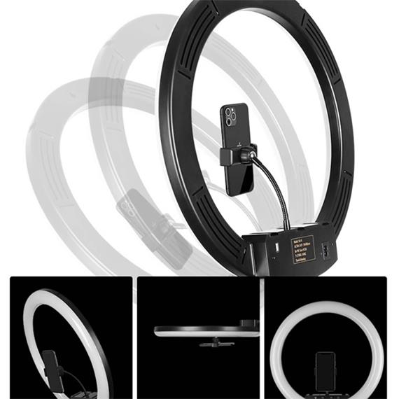 Puluz TBD0201422207 Aro de Luz Pro 45cm con soporte para micro