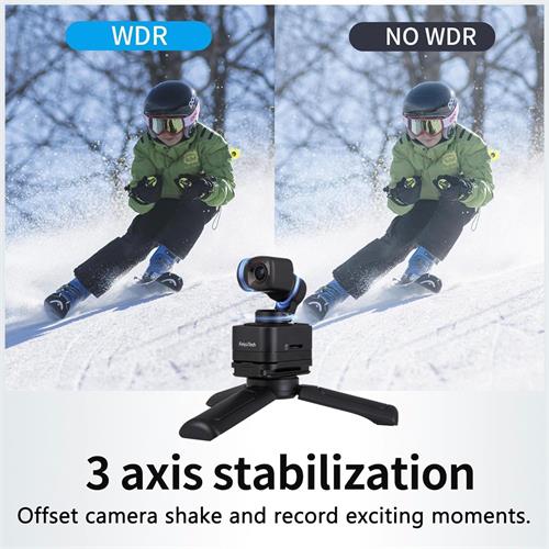 FeiyuTech Pocket 3 Kit Cámara Vlog 4k 60fps estabilizada con seguimiento por IA