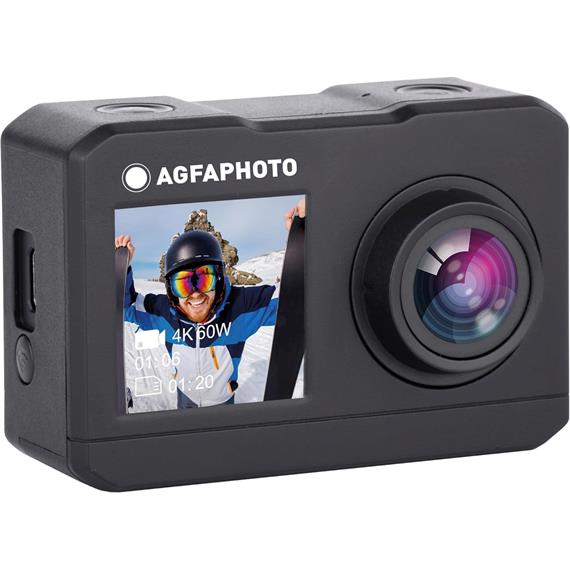 AGFA AC7000  WIFI 2.7K DUAL LCD Cámara de Acción Negra