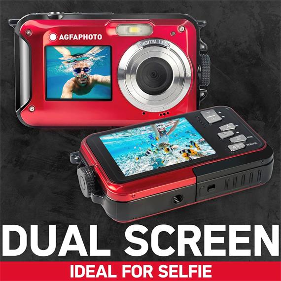 AGFA Realishot WP8000 Cámara sumergible Rojo + Regalo funda