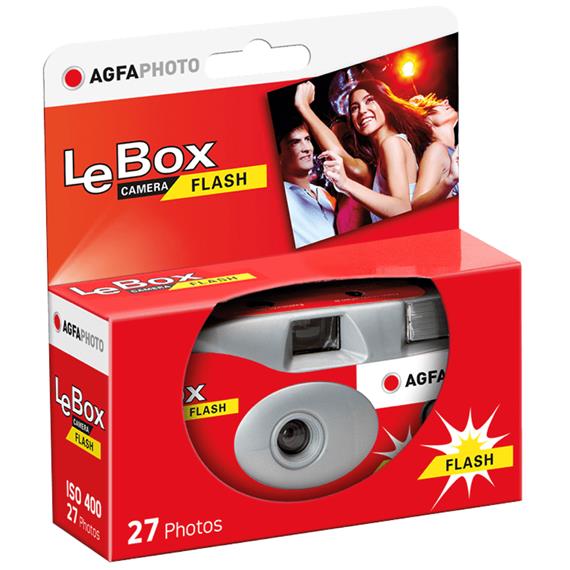 AGFA LeBox 400 Cámara Desechable 27 Fotos Flash