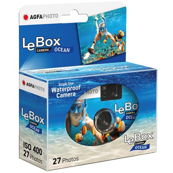 AGFA LeBox 400 Cámara Desechable 27 Fotos Ocean (UW25)