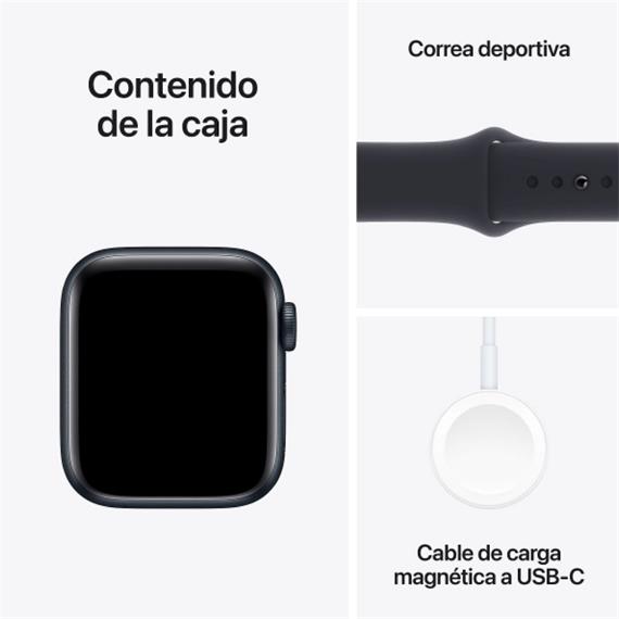 Apple Watch SE2 (2023) GPS 44mm Midnight Aluminium Case S/M Midnight (MRE73QH/A)
