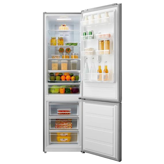 Midea MB468A3 - Frigorífico Combi - Acero Inoxidable 200x60 Inox A+++