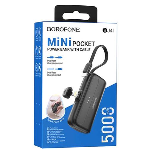 Powerbank Borofone BJ41 5.000mAh con conexión 2-1 Blanco