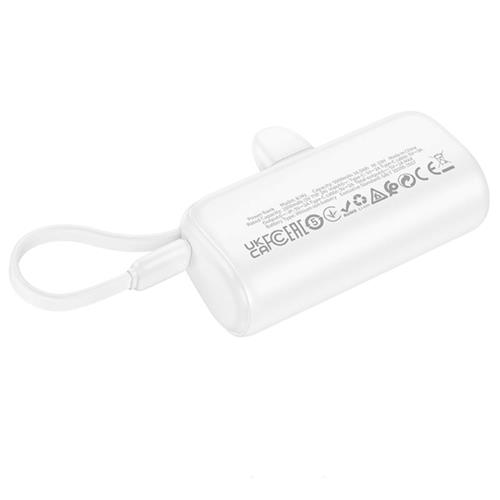Powerbank Borofone BJ41 5.000mAh con conexión 2-1 Blanco