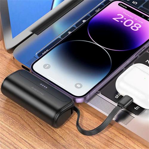 Powerbank Borofone BJ41 5.000mAh con conexión 2-1 Blanco