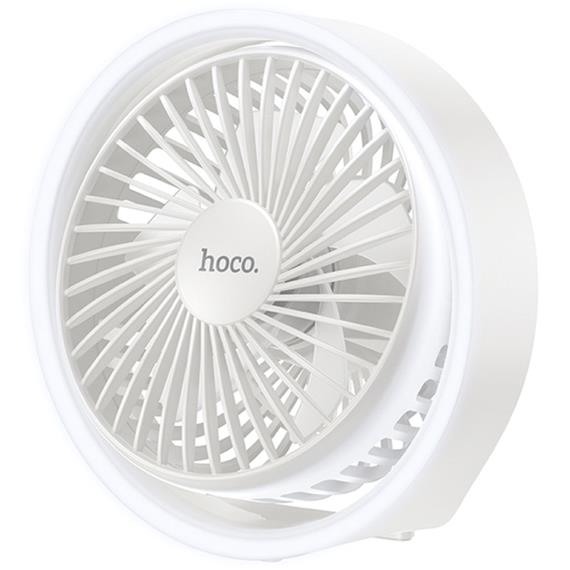 Hoco HX22 Ventilador de sobremesa Recargable con Luz de Ambiente