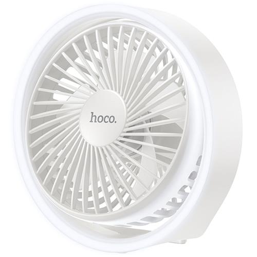 Hoco HX22 Ventilador de sobremesa Recargable con Luz de Ambiente